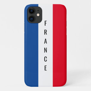 Funda Para iPhone 11 Bandera francesa de nombre personalizado francés