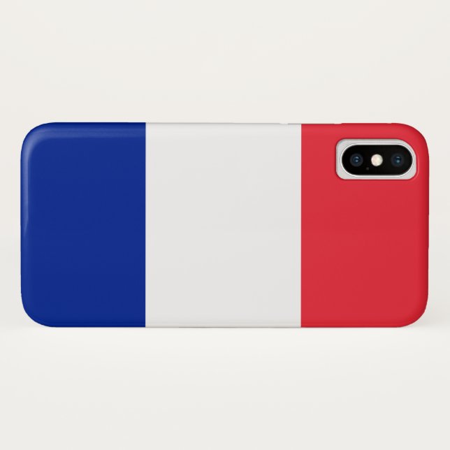 Funda De Case-Mate Para iPhone Bandera francesa (Francia) (Reverso (horizontal))