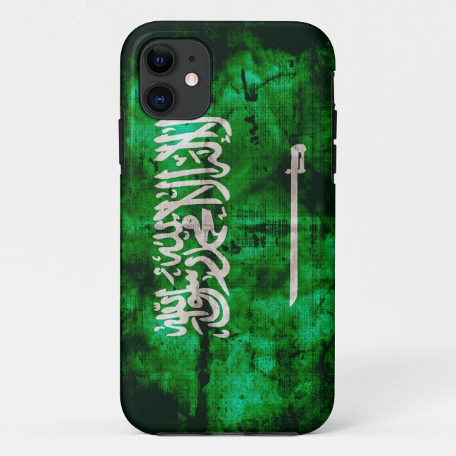 Funda De Case-Mate Para iPhone Bandera fresca del saudí (Reverso)