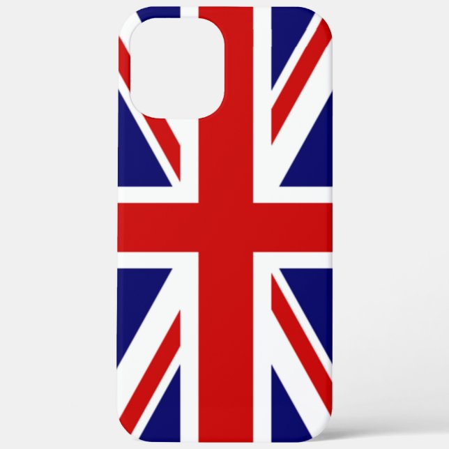 Funda De Case-Mate Para iPhone Bandera Guay y clásica del Reino Unido (Reverso )