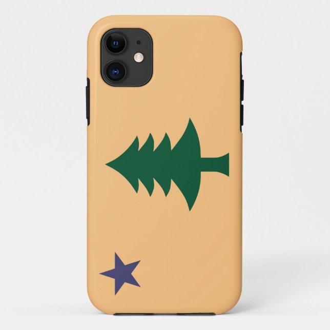 Funda De Case-Mate Para iPhone Bandera histórica de Maine (1901-1909) (Reverso)