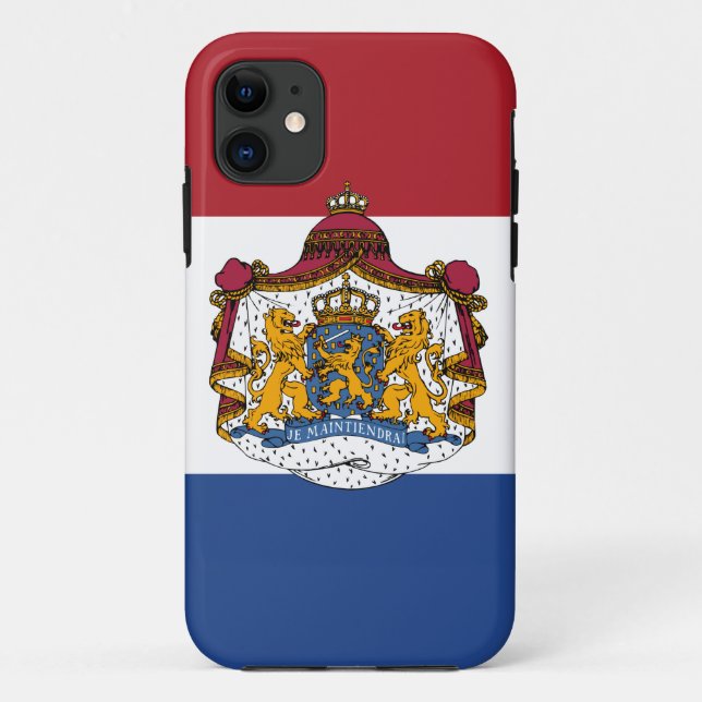 Funda De Case-Mate Para iPhone Bandera holandesa (Reverso)