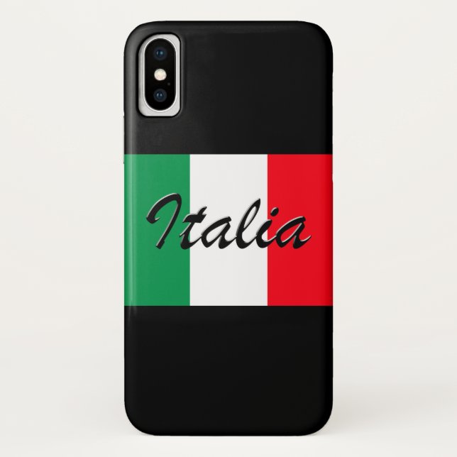 Funda De Case-Mate Para iPhone Bandera italiana - Alta calidad (Reverso)