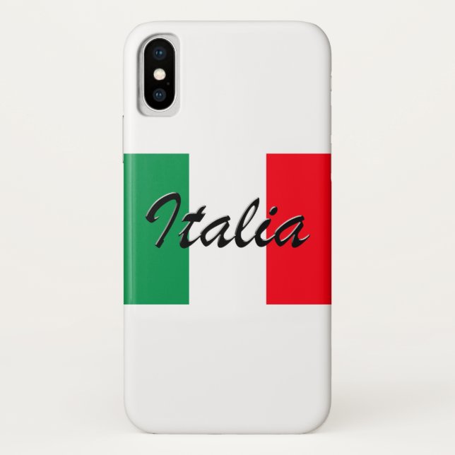 Funda De Case-Mate Para iPhone Bandera italiana - Alta calidad (Reverso)