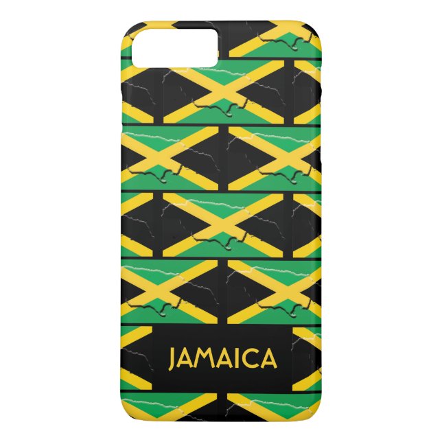 Funda De Case-Mate Para iPhone Bandera jamaiquina personalizada (Reverso)