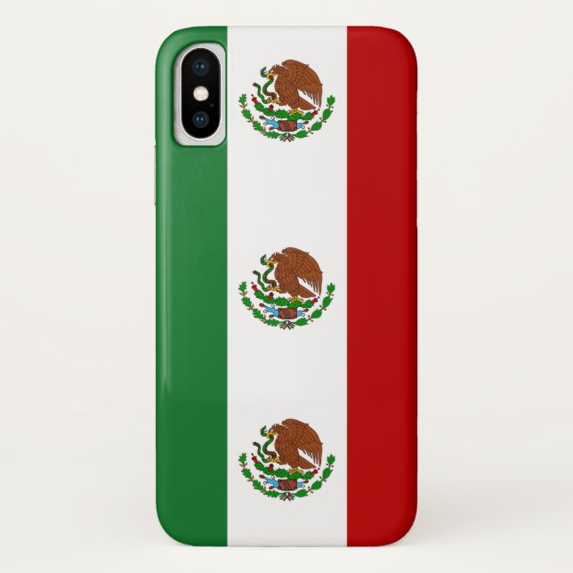 Funda De Case-Mate Para iPhone Bandera Mexicana (Reverso)