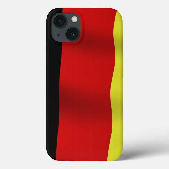 Funda De Case-Mate Para iPhone Bandera nacional de Alemania Caso de teléfono patr (Reverso)