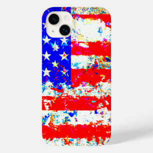 Funda Para iPhone 14 Plus De Case-Mate Bandera norteamericana de Grunge