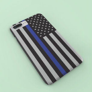 Funda Para iPhone 8 Plus/7 Plus Bandera norteamericana delgada de línea azul perso