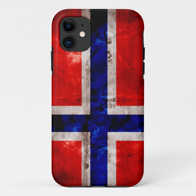 Funda De Case-Mate Para iPhone Bandera noruega (Reverso)