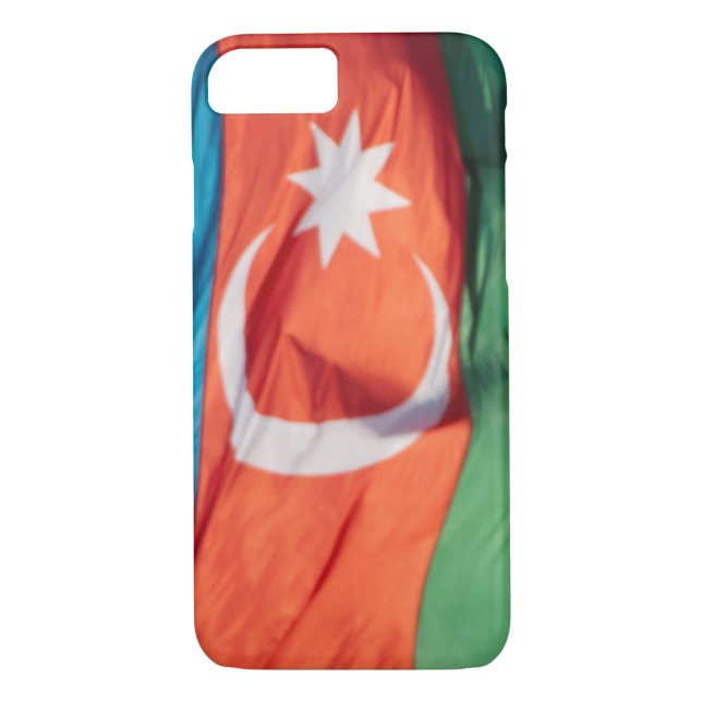 Funda De Case-Mate Para iPhone Bandera ondeando Azerbaiyán (Reverso)