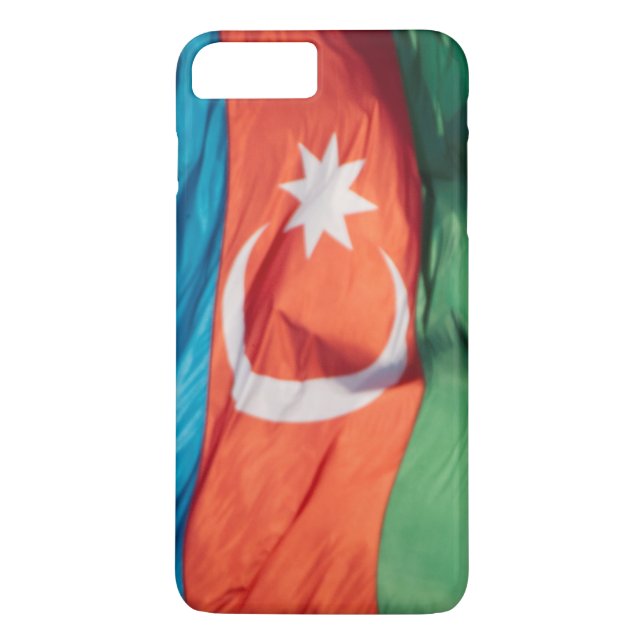 Funda De Case-Mate Para iPhone Bandera ondeando Azerbaiyán (Reverso)