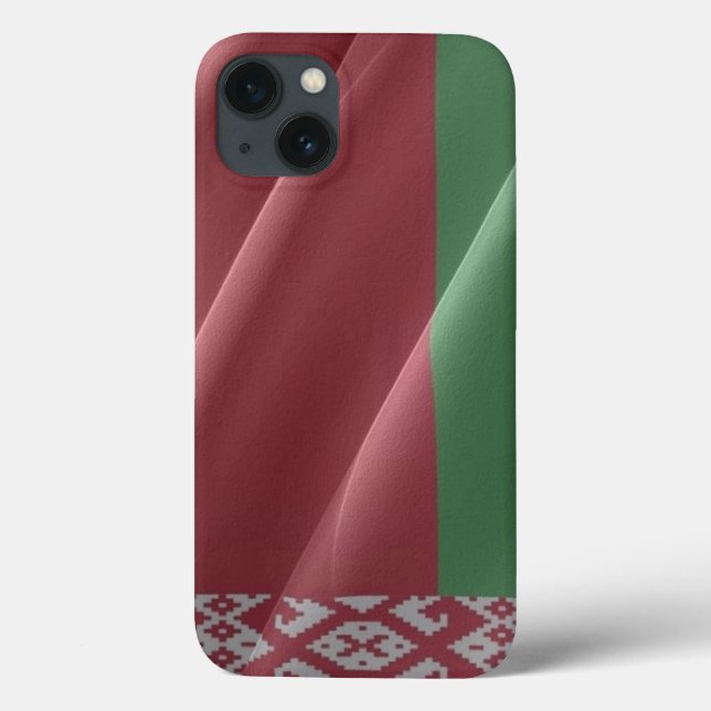 Funda De Case-Mate Para iPhone Bandera ondeando Bielorrusia - (Reverso)