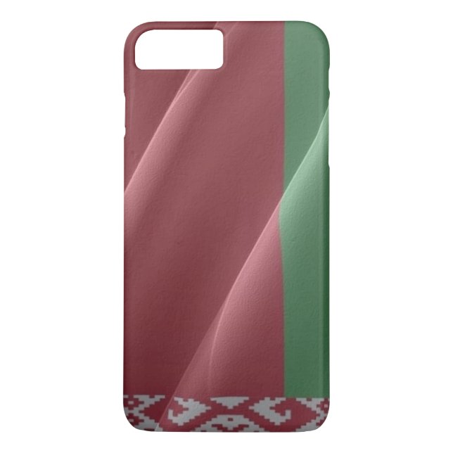 Funda De Case-Mate Para iPhone Bandera ondeando Bielorrusia - (Reverso)