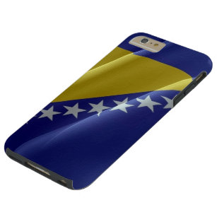 Funda Resistente Para iPhone 6 Plus Bandera ondeando Bosnia y Herzegovina -