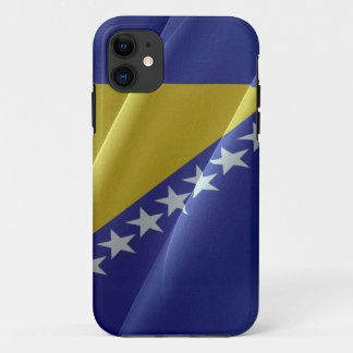 Funda Para iPhone 11 Bandera ondeando Bosnia y Herzegovina -
