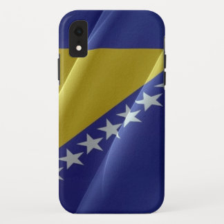 Funda Para iPhone XR Bandera ondeando Bosnia y Herzegovina -