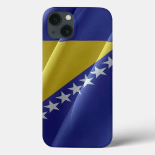 Funda Para iPhone 13 Bandera ondeando Bosnia y Herzegovina -