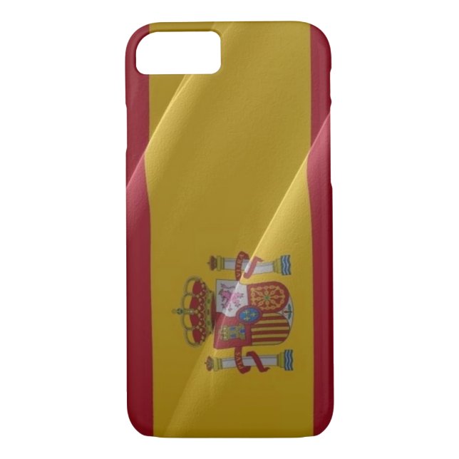Funda De Case-Mate Para iPhone Bandera ondeando España - (Reverso)