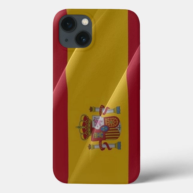 Funda De Case-Mate Para iPhone Bandera ondeando España - (Reverso)