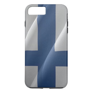 Funda Para iPhone 8 Plus/7 Plus Bandera ondeando Finlandia -