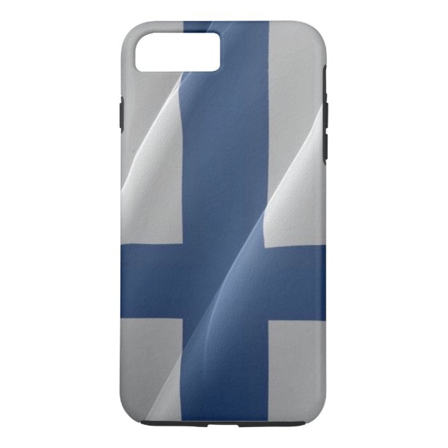 Funda De Case-Mate Para iPhone Bandera ondeando Finlandia - (Reverso)