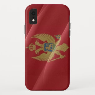 Funda Para iPhone XR Bandera ondeando Montenegro -