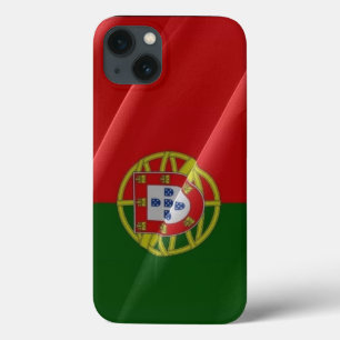 Funda Para iPhone 13 Bandera ondeando Portugal -