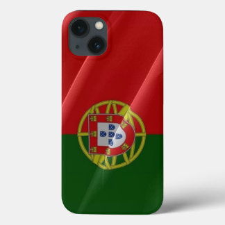 Funda Para iPhone 13 Bandera ondeando Portugal -