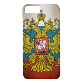 Funda Para iPhone 8/7 Bandera ondeando Rusia