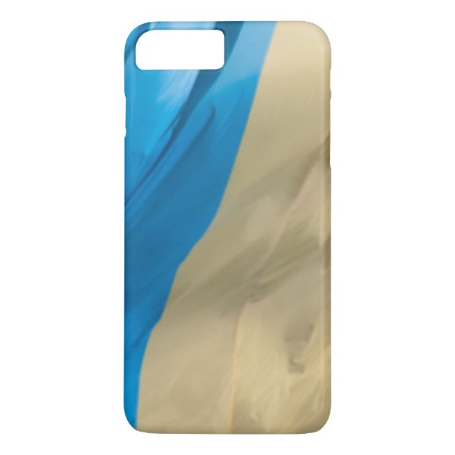 Funda De Case-Mate Para iPhone Bandera ondeando Ucrania (Reverso)