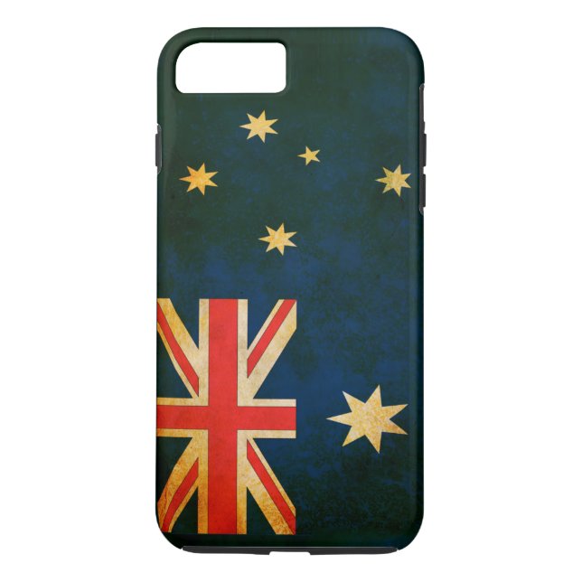 Funda De Case-Mate Para iPhone Bandera ondulada de Australia (Reverso)