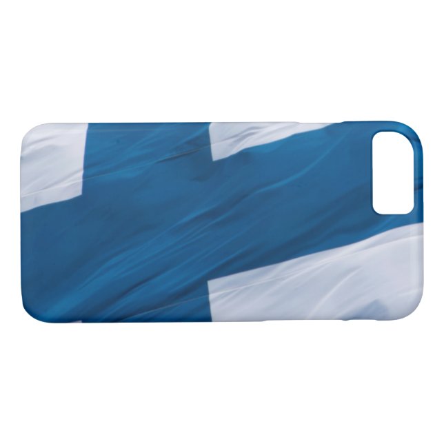 Funda De Case-Mate Para iPhone Bandera onduladora de Finlandia (Reverso (horizontal))