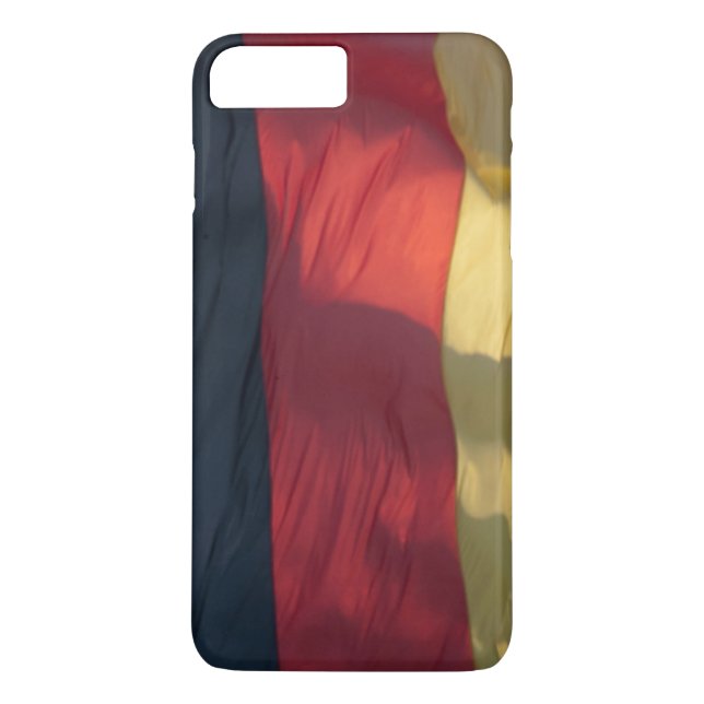 Funda De Case-Mate Para iPhone Bandera ondulante de Alemania (Reverso)