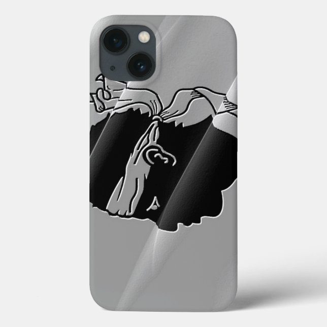 Funda De Case-Mate Para iPhone Bandera ondulante de Córcega - (Reverso)