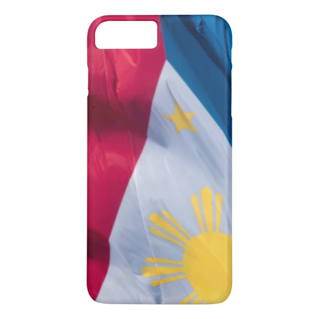 Funda De Case-Mate Para iPhone Bandera ondulante de Filipinas (Reverso)