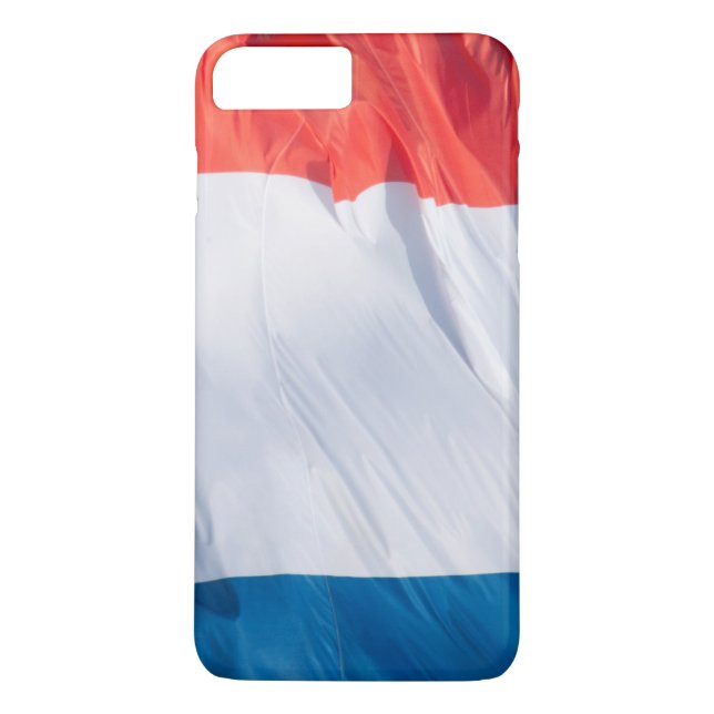 Funda De Case-Mate Para iPhone Bandera ondulante de Francia (Reverso)