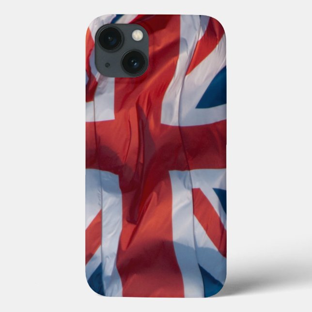 Funda De Case-Mate Para iPhone Bandera ondulante de Gran Bretaña (Reverso)