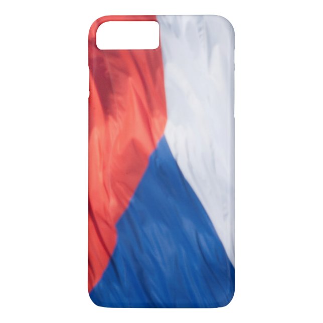 Funda De Case-Mate Para iPhone Bandera ondulante de la República Checa (Reverso)
