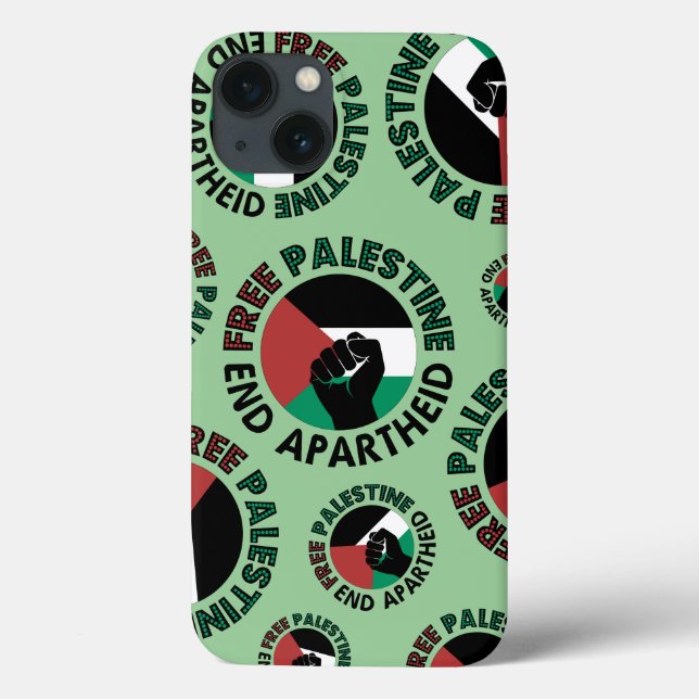 Funda De Case-Mate Para iPhone Bandera Palestina del Apartheid (Reverso)