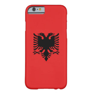 Funda Barely There Para iPhone 6 Bandera patriótica albanesa