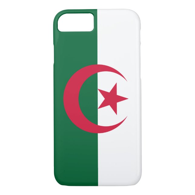 Funda De Case-Mate Para iPhone Bandera patriótica argelina (Reverso)