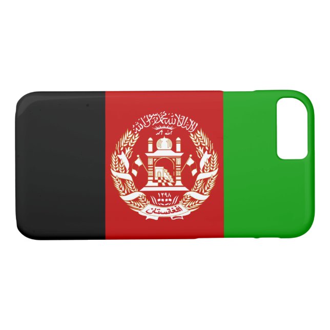 Funda De Case-Mate Para iPhone Bandera patriótica de Afganistán (Reverso (horizontal))
