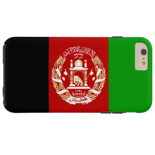 Funda Resistente Para iPhone 6 Plus Bandera patriótica de Afganistán