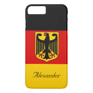 Funda Para iPhone 8 Plus/7 Plus Bandera personalizada de Alemania con escudo de ar