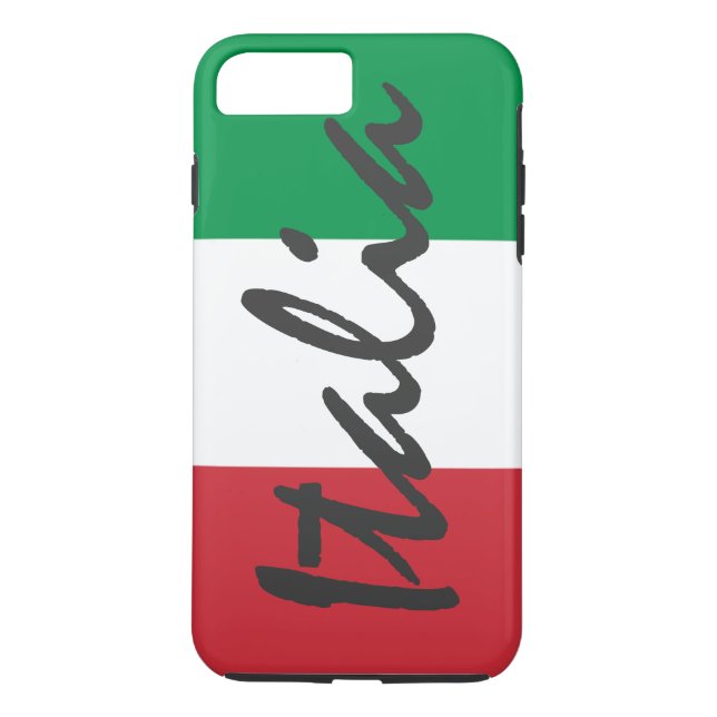 Funda De Case-Mate Para iPhone Bandera personalizada de Italia (Reverso)