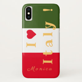 Funda Para iPhone X Bandera personalizada de Italia