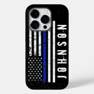 Funda Para iPhone 14 Pro De Case-Mate Bandera policial de estilo irregular con nombre pe