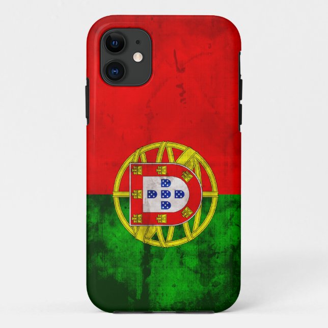 Funda De Case-Mate Para iPhone Bandera portuguesa (Reverso)