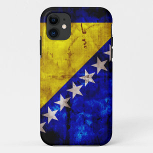 Funda Para iPhone 11 Bandera resistida de Bosnia